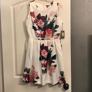 White floral dress
